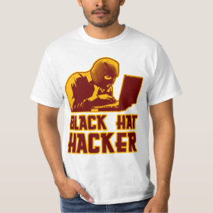 T-shirt Pirate informatique de casquette noir