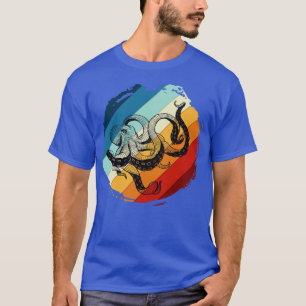 T-shirt Pirate Monster Mer Animal Retro Kraken Octopus