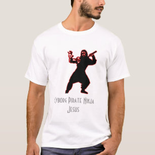 T-shirt Pirate Ninja Jésus de cyborg