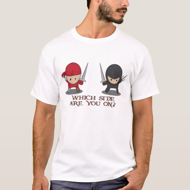 T-shirt Pirate ou Ninja ? (Devant)