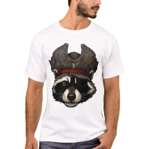 Pirate Raccoon Face avec Eyepatch