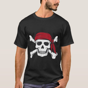 T-shirt Pirate Skull Crossbones Hommes Femmes Halloween Ga