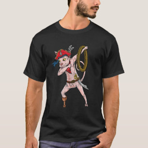 T-shirt Pirate Sphynx Dabbing Chat Vintage