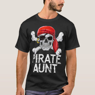 T-shirt Pirate Tante Jolly roger Drapeau Crossb cr