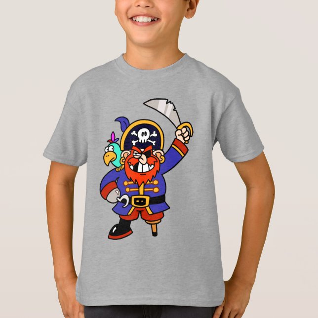 T-shirt Pirater Avec La Jambe Et L'Épée De Peg (Devant)