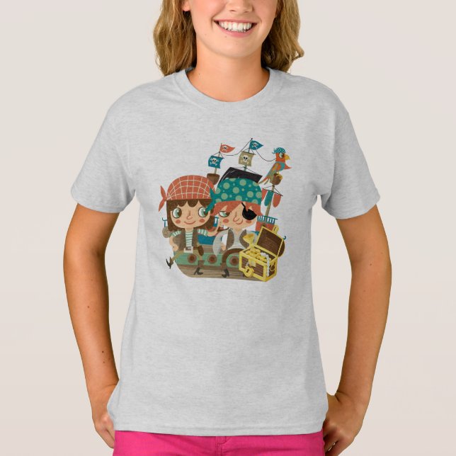 T-shirt Pirates avec le trésor (Devant)