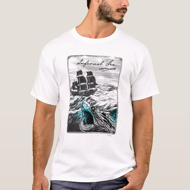 T-shirt Pirates des Caraïbes 5| Mer infernale (Devant)