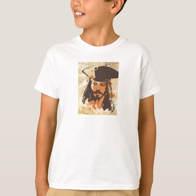 T-shirt Pirates des Caraïbes Jack Sparrow graphique (Devant)