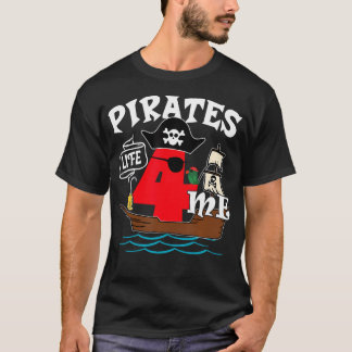 T-shirt Pirates Vie Moi Anniversaire Garçon Années Anniver