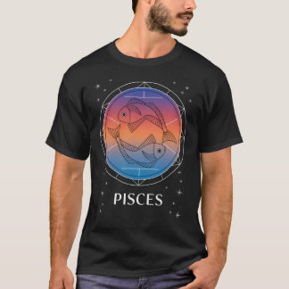 T-shirt Pisces Dreams Colorful Celestial Pisces Zodiac