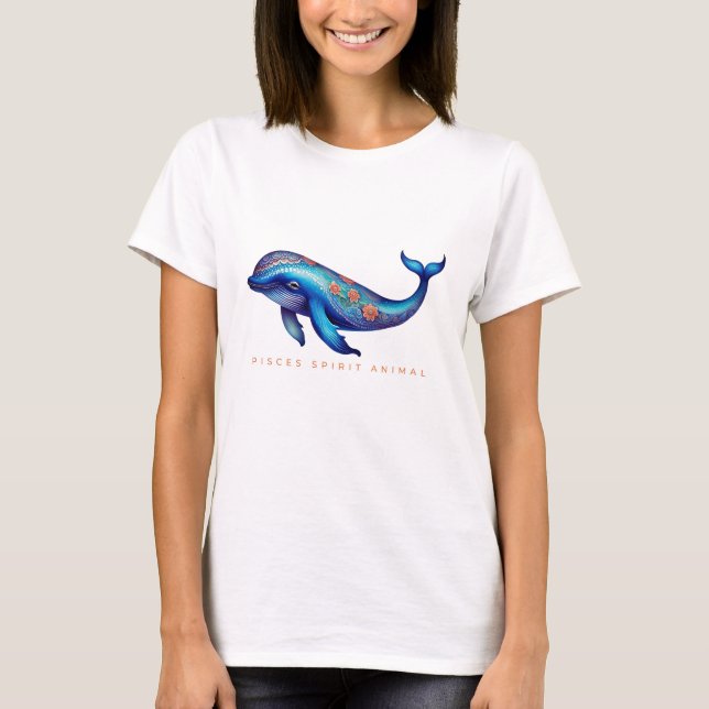 T-shirt Pisces Spirit Baleine animale Alebrije Female (Devant)