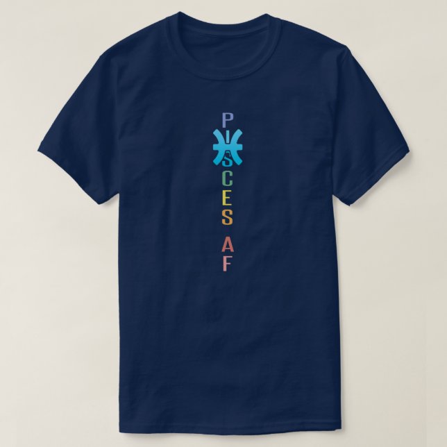 T-shirt Pisces Vêtements AF Pour Hommes Et Femmes Drôle Zo (Design devant)