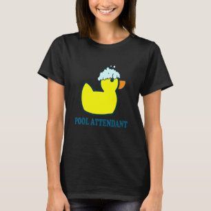 T-shirt Piscine Accompagnateur I Canard En Caoutchouc Pisc