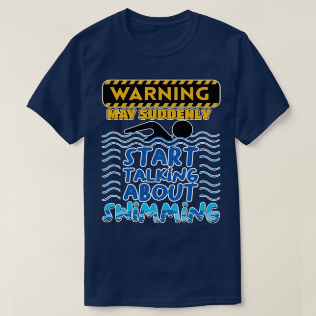 T-shirt Piscine Adulte Swim Ts Sport Cadeau Piscine Intéri (Design devant)