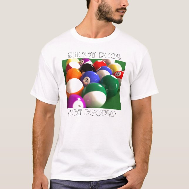 T-shirt Piscine de pousse, pas les gens (Devant)