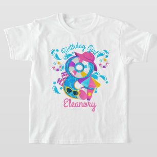 T-shirt Piscine Fête Anniversaire Huit été