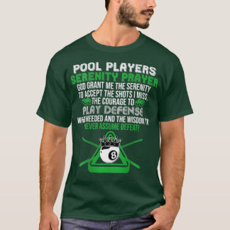 T-shirt Piscine Joueur Serenity Piscine Billard Lover B