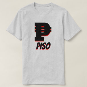 T-shirt ₱ Piso philippin, gris
