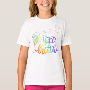 T-shirt Pissenlit coloré soufflant dans le vent
