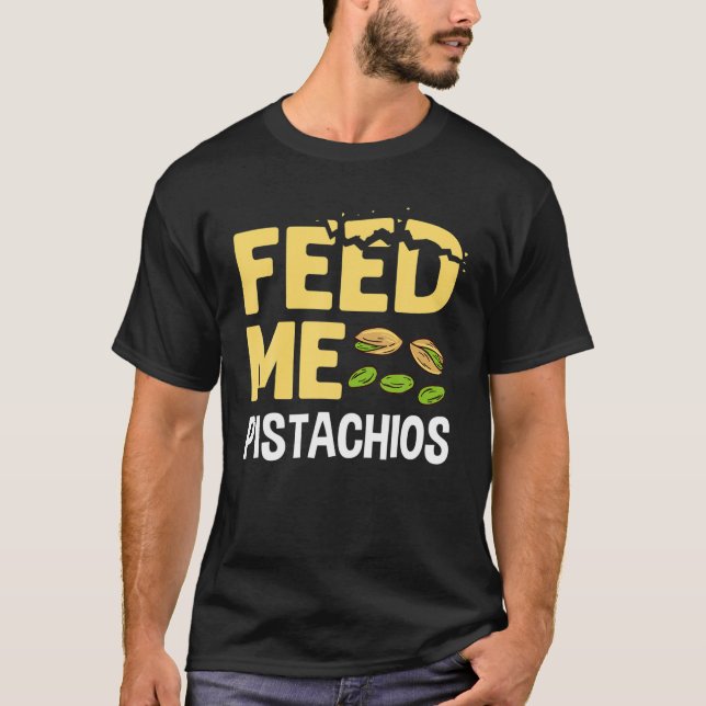 T-shirt Pistachio Nuts Tree Crème de glace Dessert Bow non (Devant)