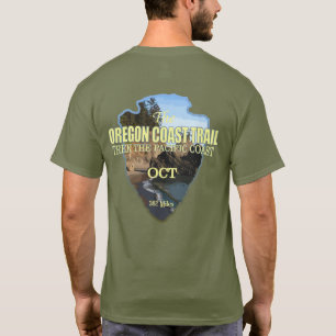 T-shirt Piste côtière de l'Oregon (pointe de flèche)