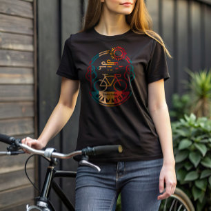 T-shirt Piste cyclable Retro Hiawatha