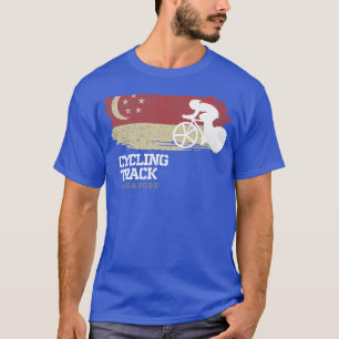 T-shirt Piste cyclable Singapour Road Bike Racing Vitesse 