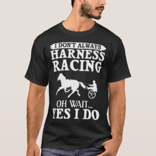 T-shirt Piste de course de trot attelé Cheval de course Tr