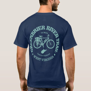 T-shirt Piste de la rivière Greenbrier (cyclisme)