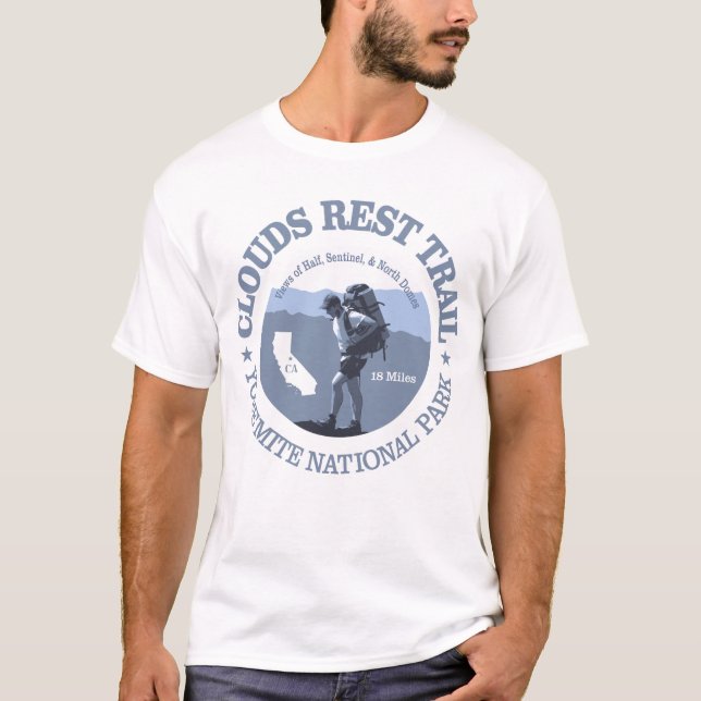 T-shirt Piste de repos des nuages (BG) (Devant)