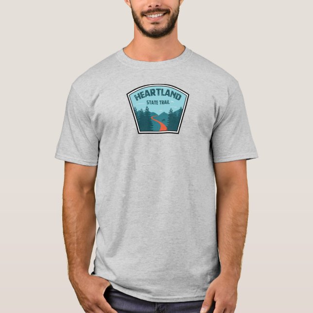 T-shirt Piste d'état de Heartland (Devant)
