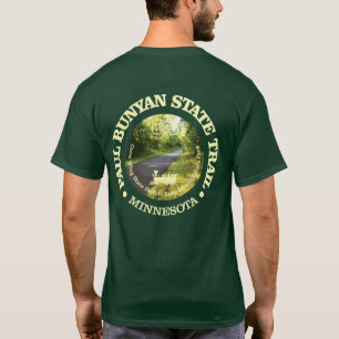T-shirt Piste d'état Paul Bunyan (vélo c)