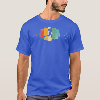 T-shirt Piste d'exécution rétroactive exécutant un coureur