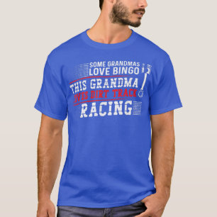 T-shirt Piste Dirt Course Course Sprint Voiture Grand-mère
