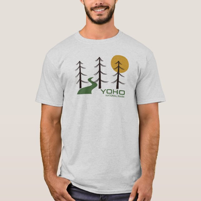 T-shirt Piste du parc national Yoho (Devant)