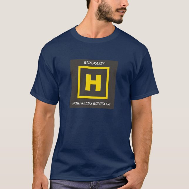 T-shirt Pistes d'hélicoptère (Devant)