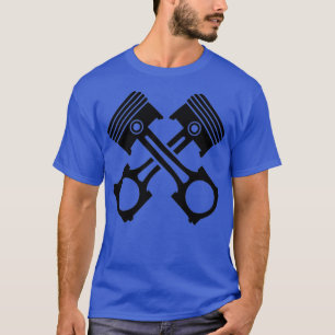 T-shirt piston traversé