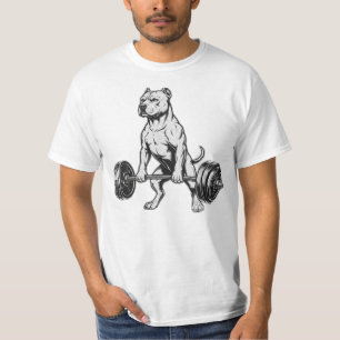 T-shirt Pit Bull de Force Soulève des Poids