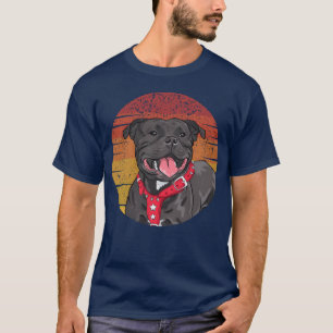 T-shirt PIT BULL DOG famille rétro