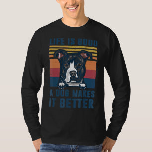 T-shirt Pit Bull Dog Pit Bull Chien Papa Maman Hommes Femm