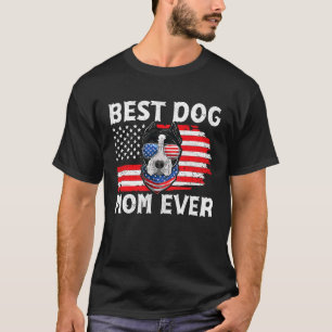 T-shirt Pit bull drôle USA Vêtements de chien patriotiques