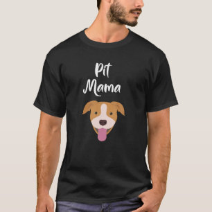T-shirt Pit Bull Mama Chien Maman Mignonne Femme Cadeau