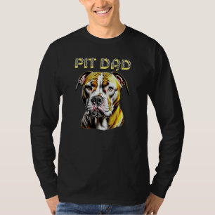 T-shirt Pit Bull Papa AMOUREUX DES CHIENS