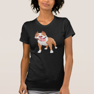 T-shirt Pit Bull Souriant Heureux