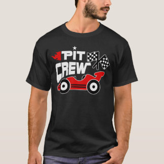 T-shirt Pit Crew Race Car Birthday Family Racing Adult ret