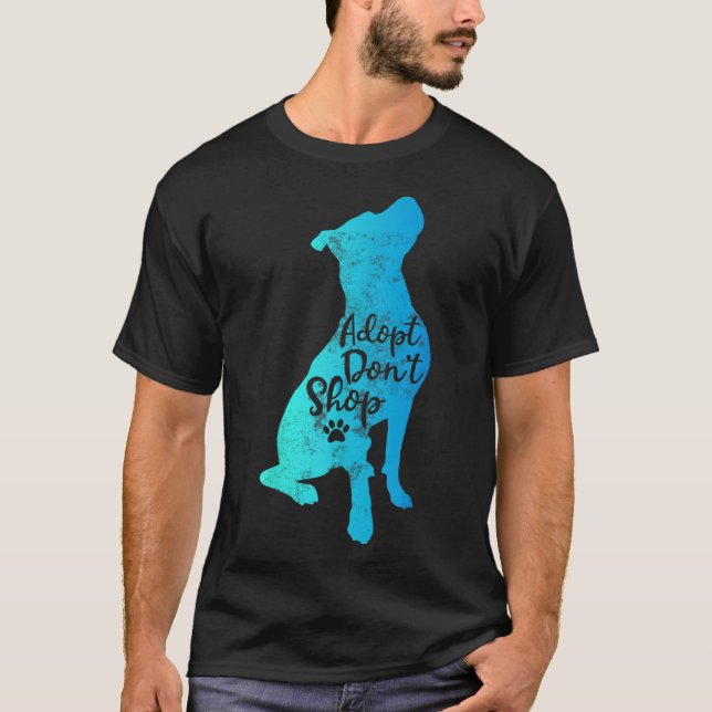 T-shirt Pitbull Adoptez Ne pas Acheter Pitbulls Chien Mama (Devant)