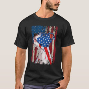 T-shirt Pitbull Américain Drapeau Usa Chien Patriotique 4 