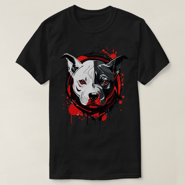 T-shirt Pitbull Art (Design devant)