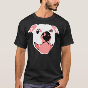 T-shirt Pitbull blanc