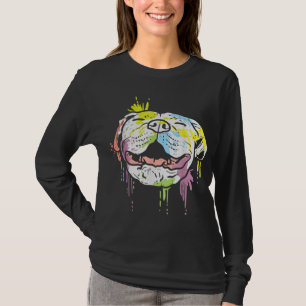 T-shirt Pitbull coloré américain Terrier Pitty Amoureux de
